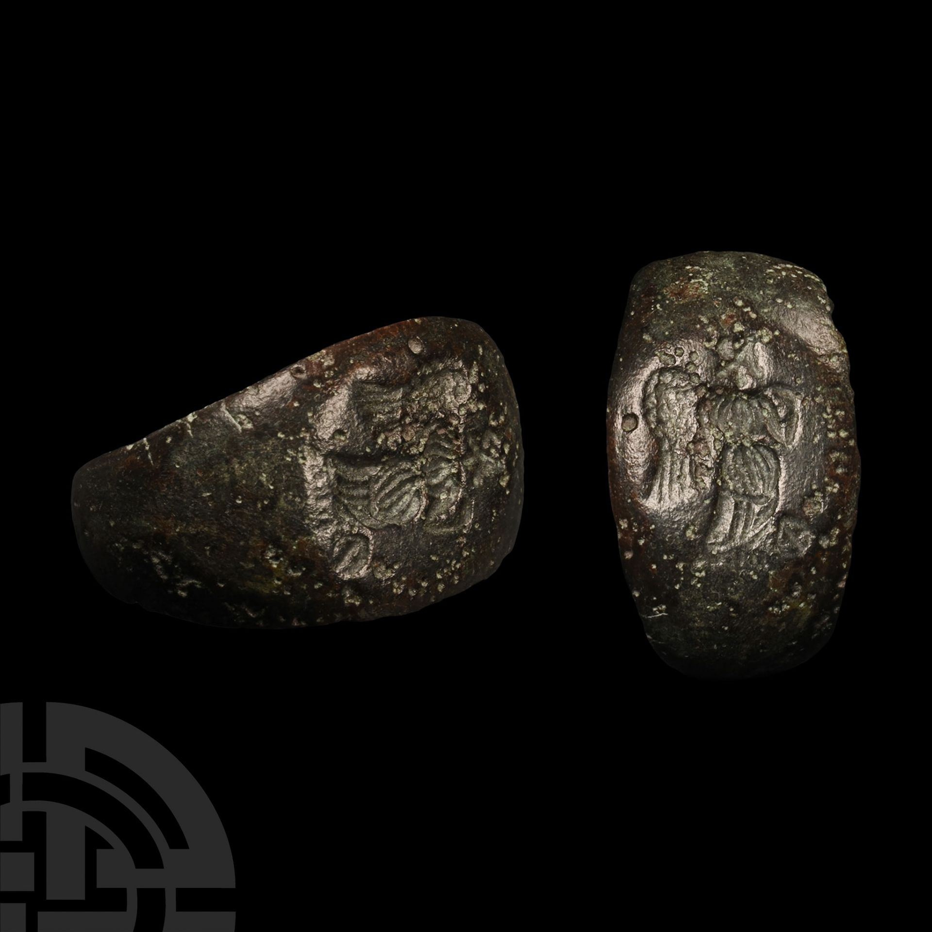 Roman Bronze Ring with Victory Motif