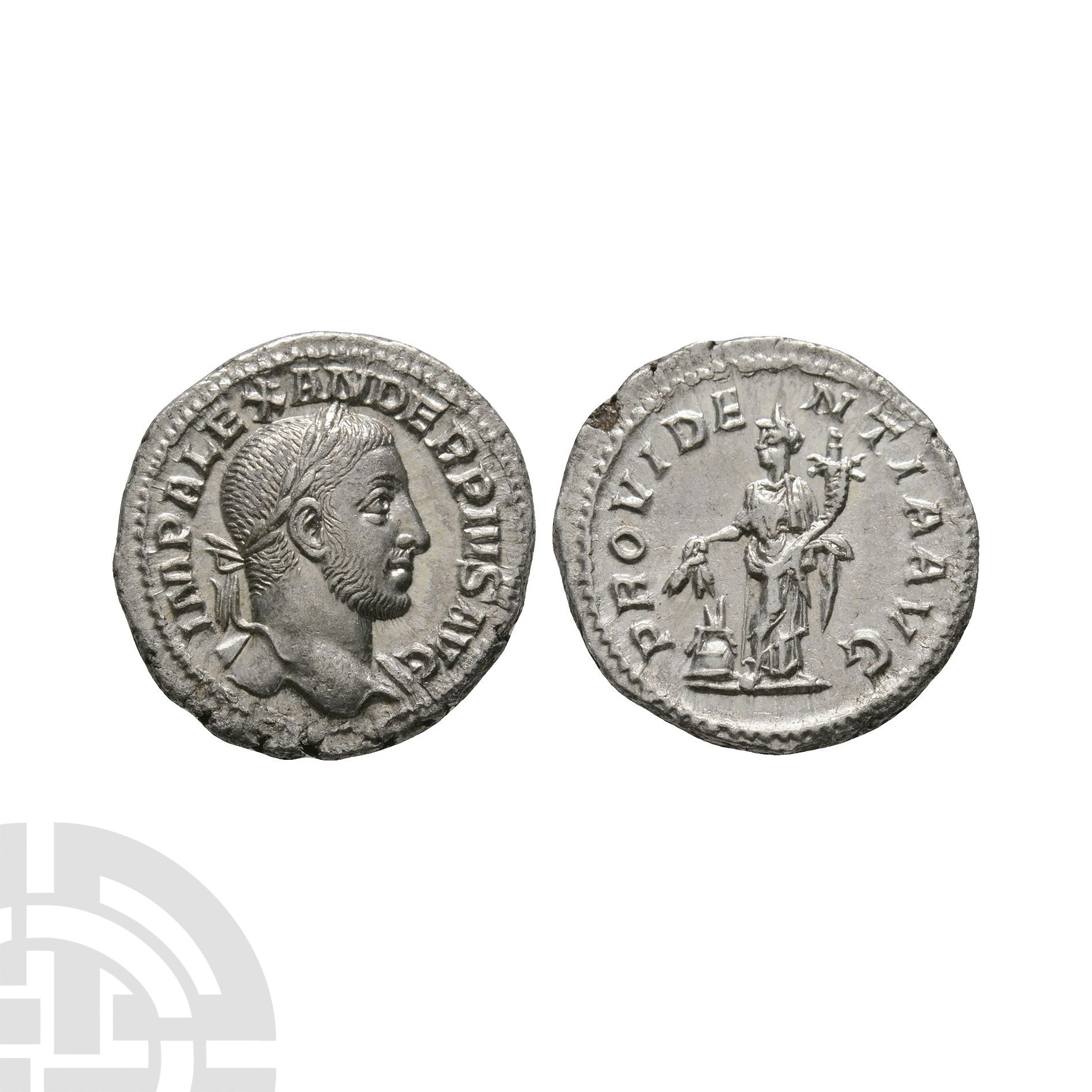 Ancient Roman Imperial Coins - Severus Alexander - Fides AR Denarius