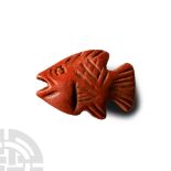 Egyptian Jasper Fish Amulet