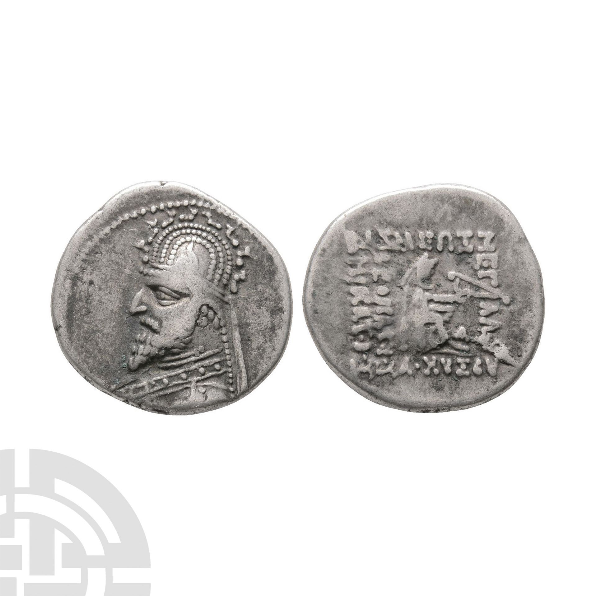 Ancient Greek Coins - Parthian Dynasty - Sinatrukes - AR Drachm