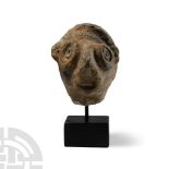 Large Syro-Hittite Terracotta Idol Head