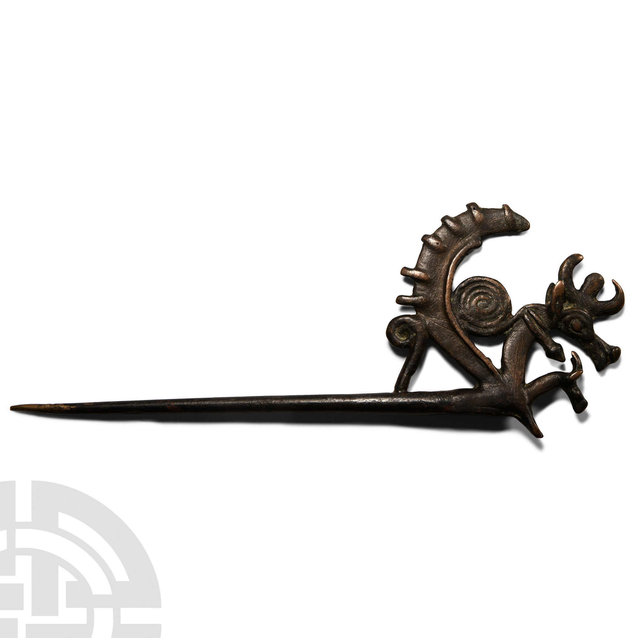 Luristan Zoomorphic Pin Finial