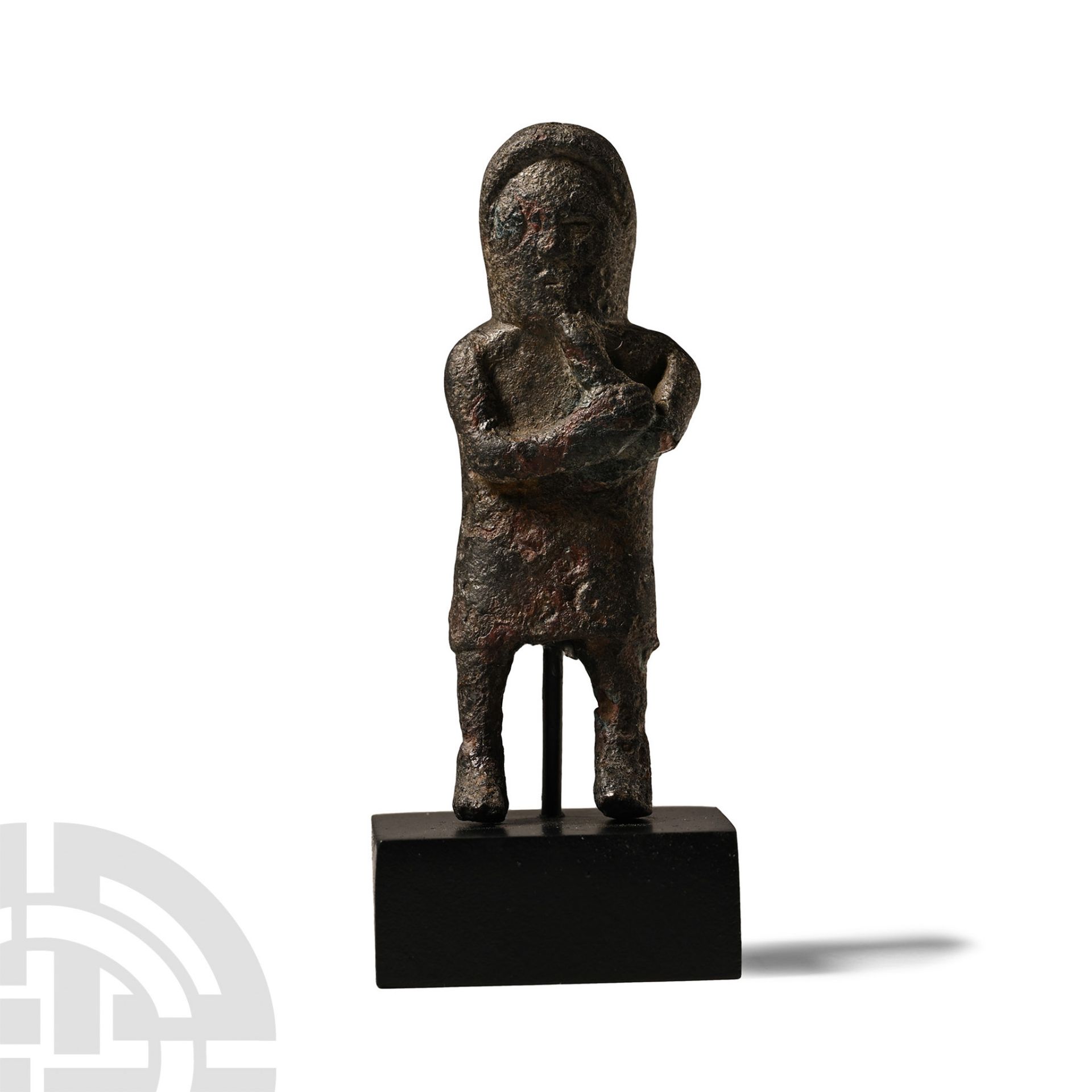 'The East Lindsey' Romano-British Bronze Hooded Male Statuette - Image 2 of 2