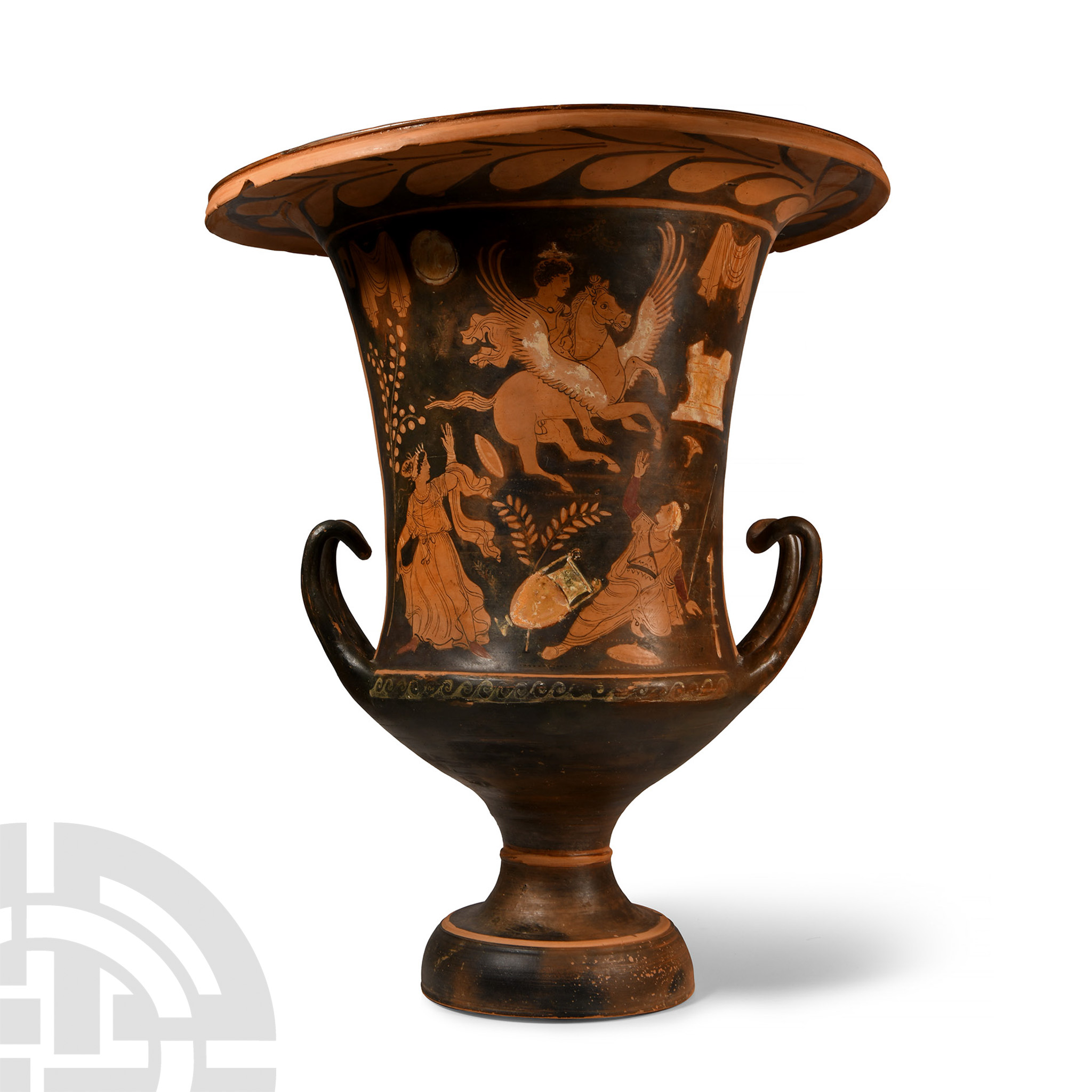 Monumental Greek Apulian Red-Figure Calyx-Krater - Image 2 of 5