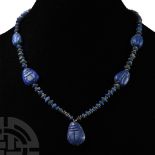 Bactrian Style Lapis Lazuli Bead Necklace