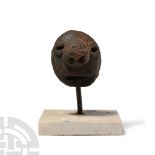 Stone Age Terracotta Figure Head