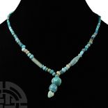 Achaemenid Pale Blue Bead Necklace