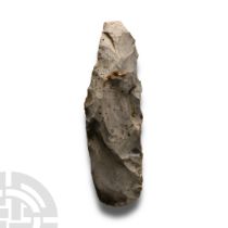 Stone Age 'Troussencourt' Knapped Flint Handaxe