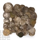 English Medieval Coins - Medieval to Stuart Silver and Bronze Hammered Coin Group [45]