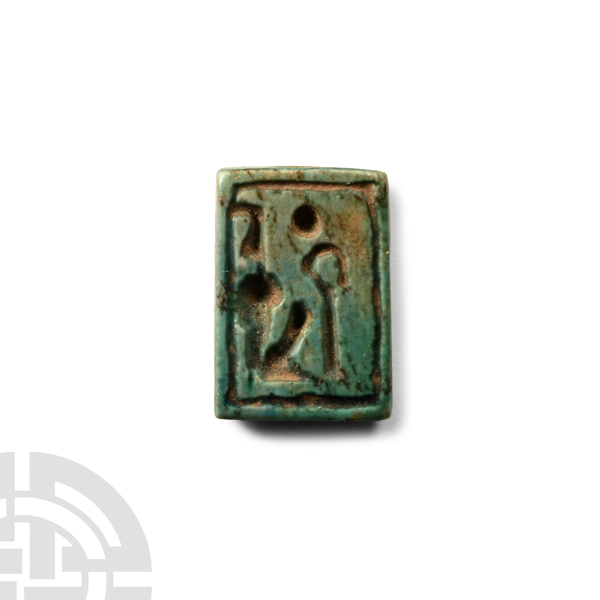 Egyptian Faience Block Bead of Ramesses IV - Bild 2 aus 2