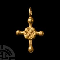 Byzantine Gold Cross Pendant