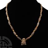 Western Asiatic Gold and Glass Bead Necklace