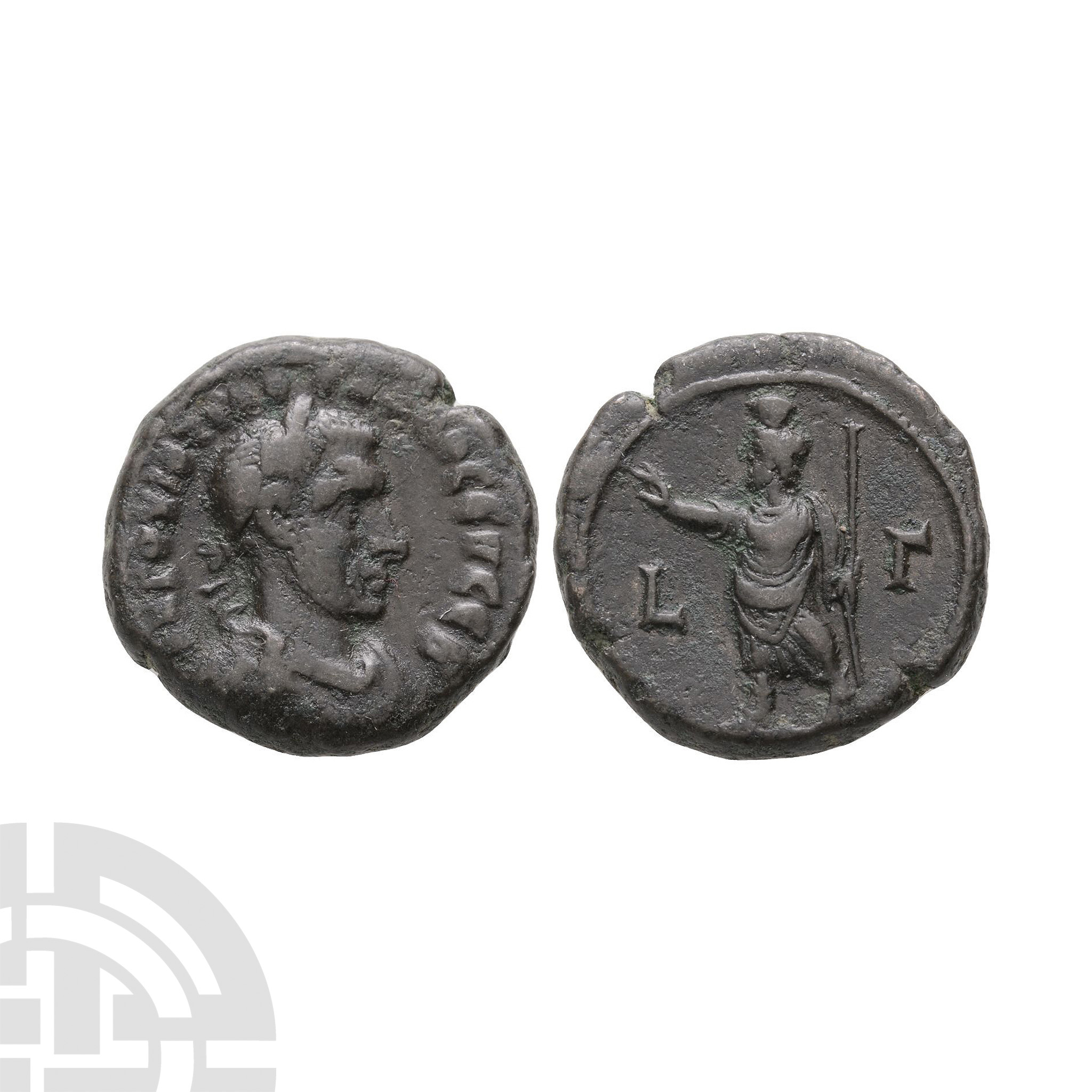 Ancient Roman Provincial Coins - Trebonianus Gallus - Serapis AE Tetradrachm