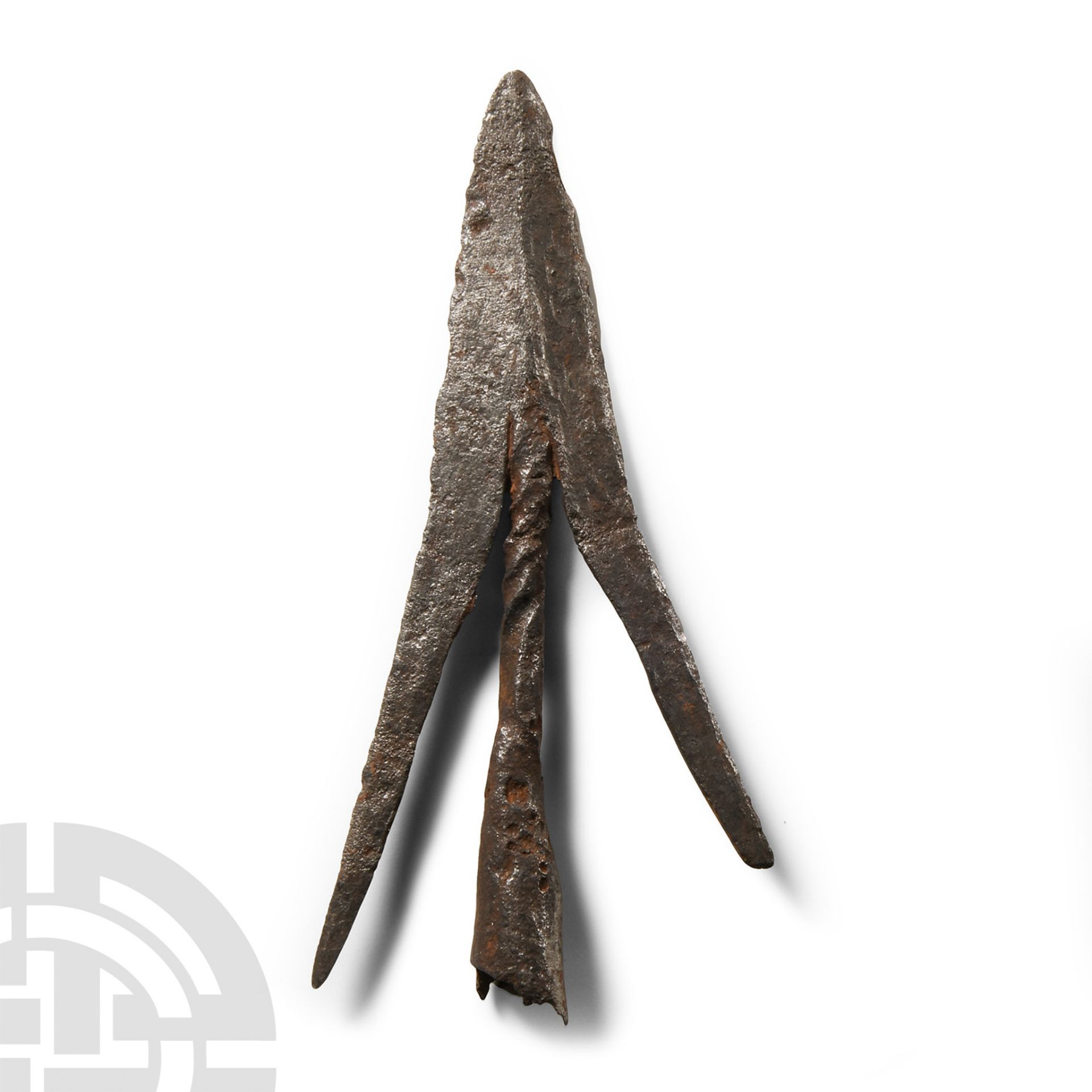 Medieval Swallowtail Iron Arrowhead