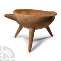 Luristan Tripod Legged Pouring Vessel