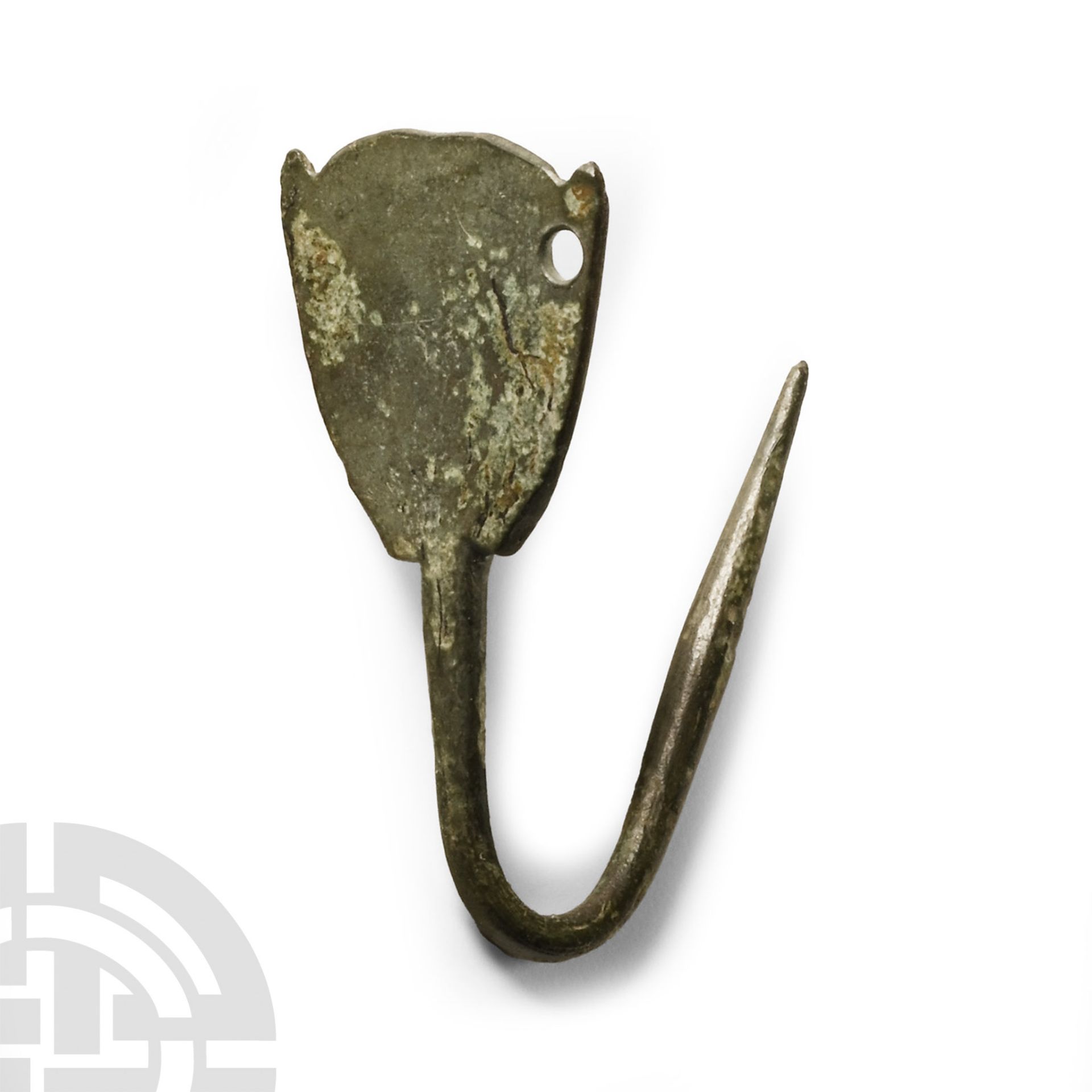 Anglo-Saxon 'Gloucestershire' Bronze Decorated Pin