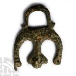 Roman Bronze Triple Phallic Pendant