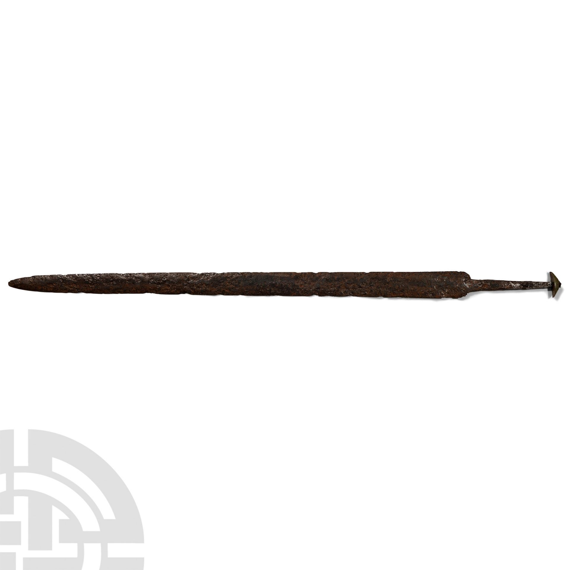 Migration Period Iron Sword with Bronze Pommel - Bild 2 aus 2