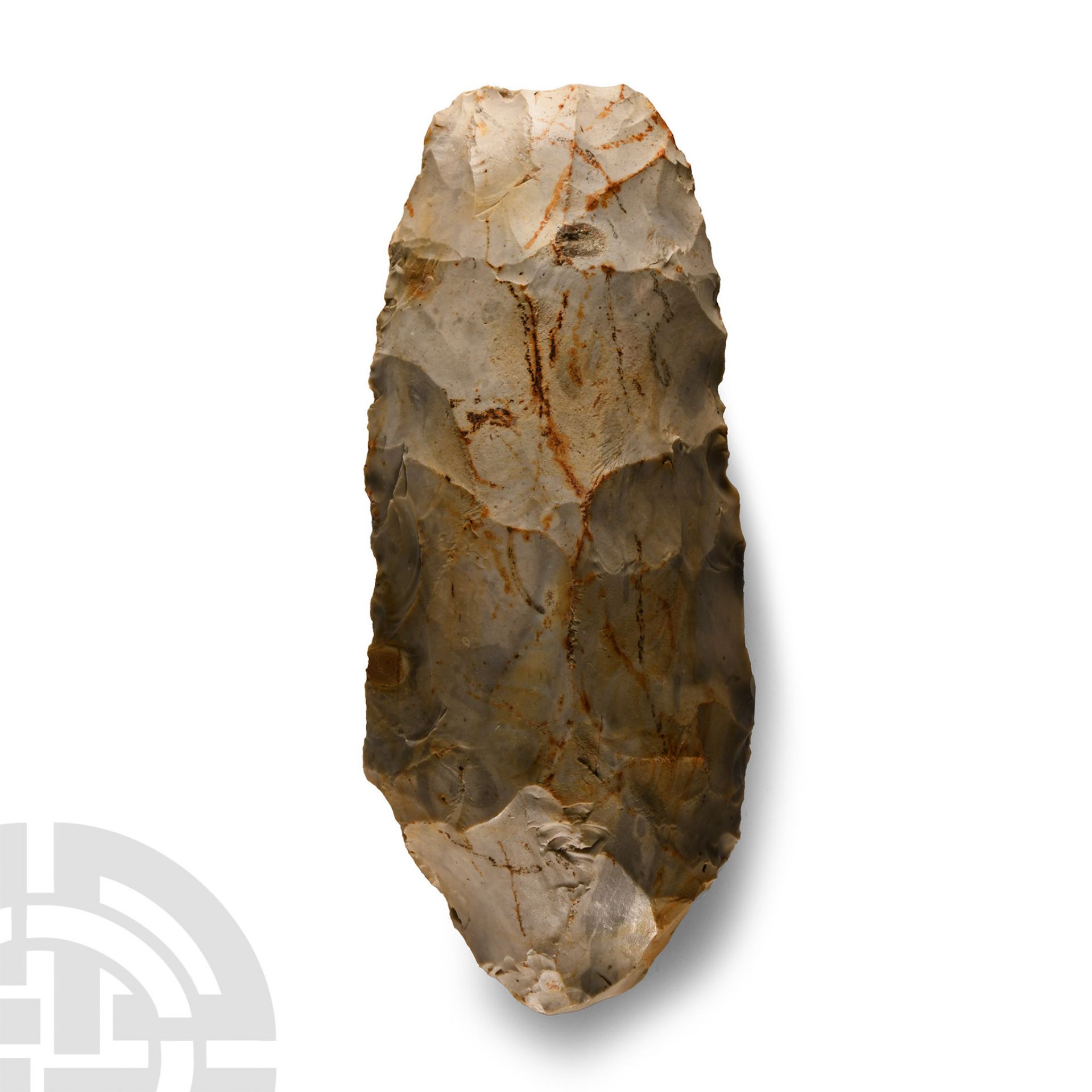 Extremely Large Stone Age 'Melton Constable' Knapped Flint Axe Head - Image 2 of 2