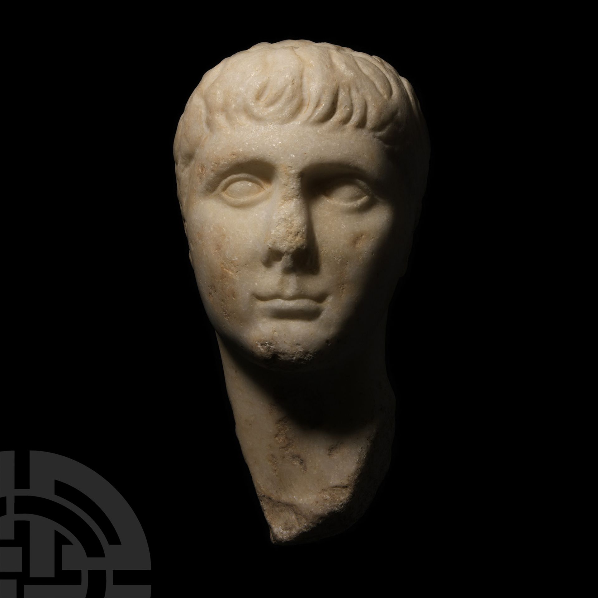Roman Marble Portrait Head of Gaius Caesar - Image 3 of 3
