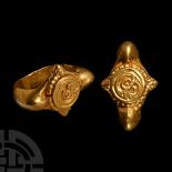 South East Asian Decorated Gold Ring