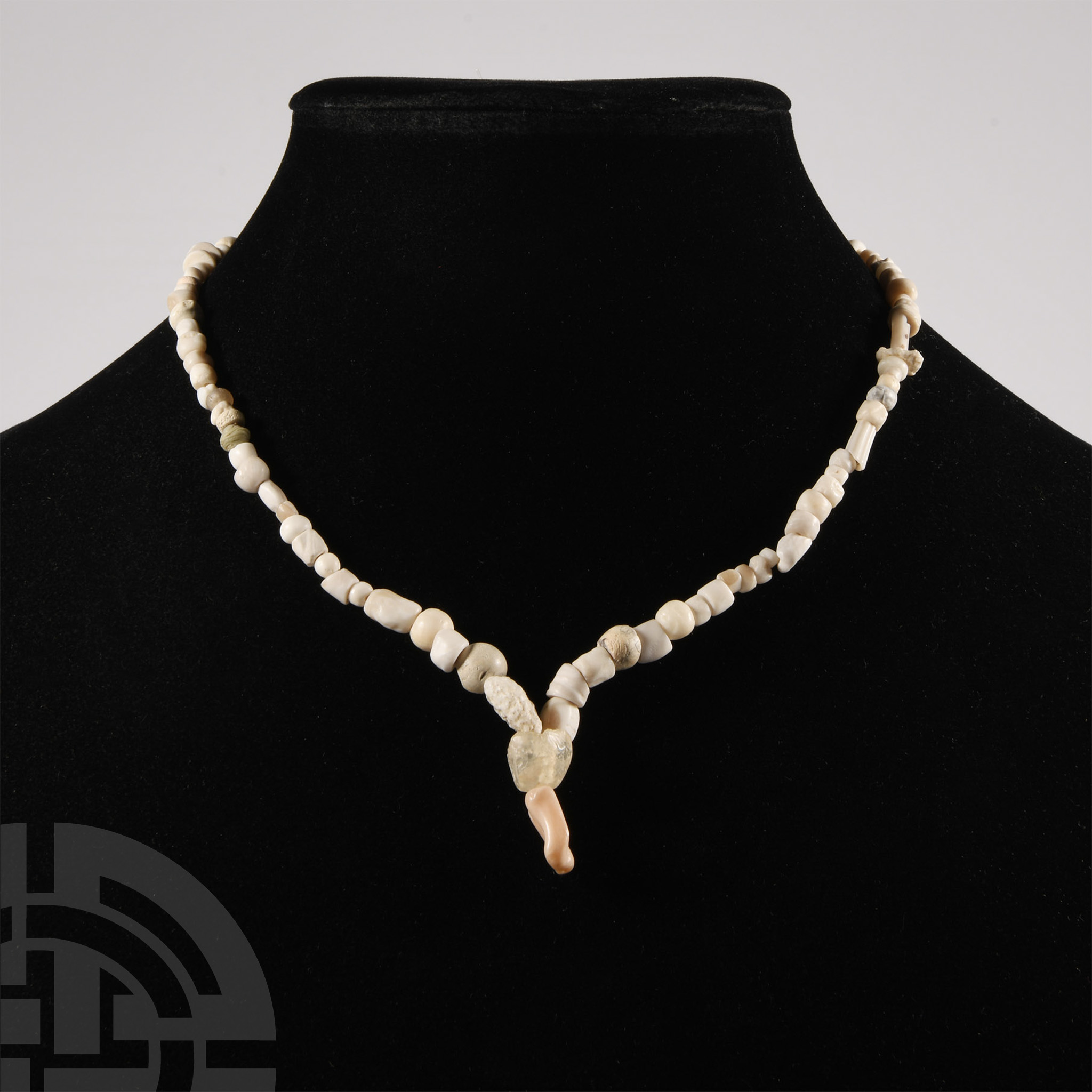 Western Asiatic Stone and Other Bead Necklace String