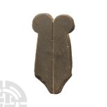 Egyptian Hardstone Double Plume Amulet