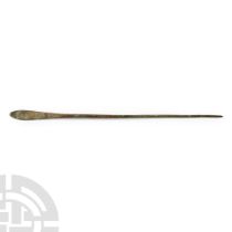 Roman Bronze Medical Spatula