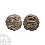 Anglo-Saxon Coins - Continental Issues - Series X 'Woden' Head - AR Sceatta