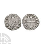 World Coins - Crusader Issues - Antioch - Bohemund III - Portrait AR Denier