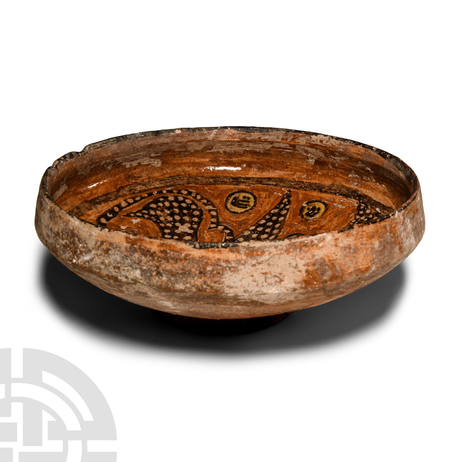 Nishapur Calligraphic Pottery Bowl
