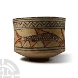 Indus Valley Mehrgarh Polychrome Storage Jar with Fish