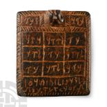 Western Asiatic Magical Aramaic Plaque Pendant