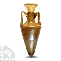 Roman Honey-Coloured Glass Amphora