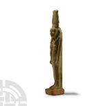 Large Egyptian Faience Amulet of the Goddess Isis