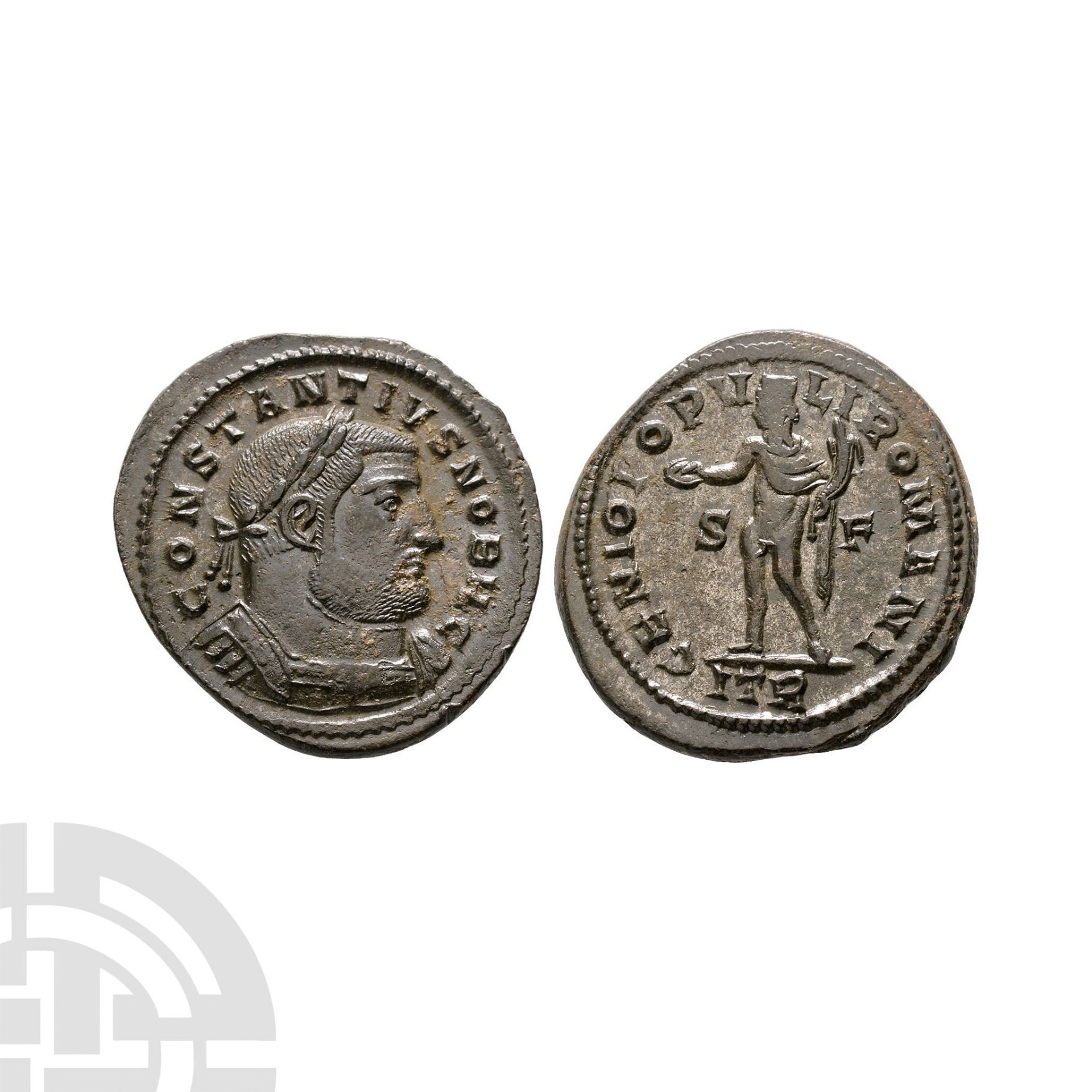 Ancient Roman Imperial Coins - Constantius I - Genius AE Follis