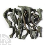 Roman Bronze Bow Brooch Group