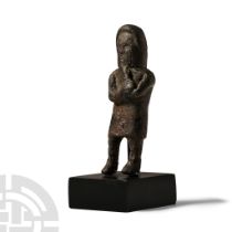 'The East Lindsey' Romano-British Bronze Hooded Male Statuette