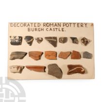 Romano-British 'Burgh Castle Fort' Decorated Sherd Collection