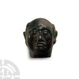 Roman Head of a Philosopher Bead
