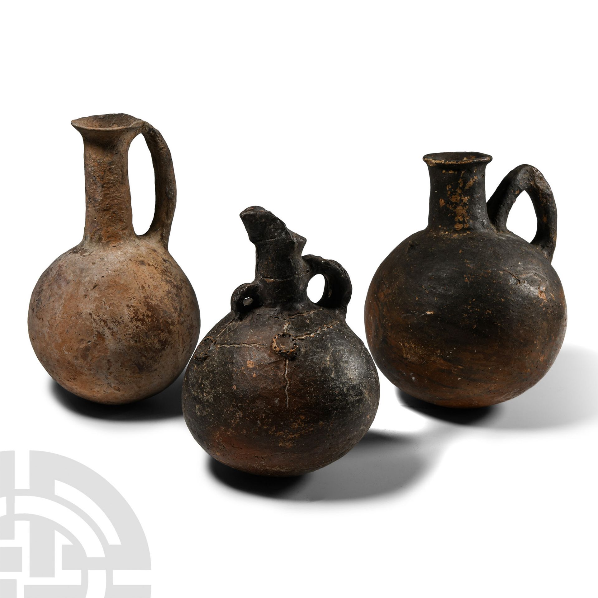 Cypriot Red Burnished Ware Round-Bottomed Flask Group