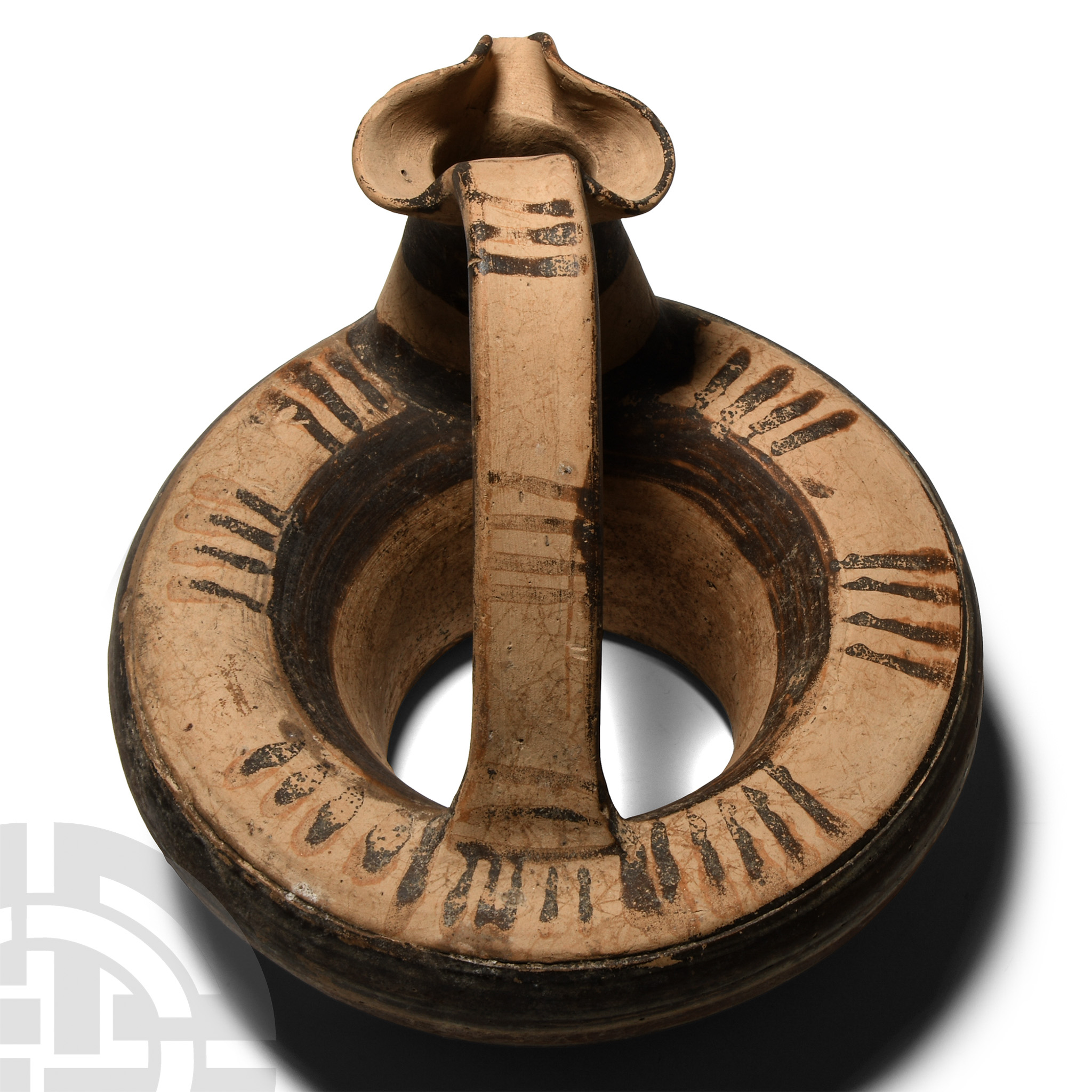 Etrusco-Corinthian Ring Askos - Image 2 of 3