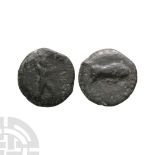 Ancient Greek Coins - Lucania - Poseidonia Paestum - Poseidon AE15