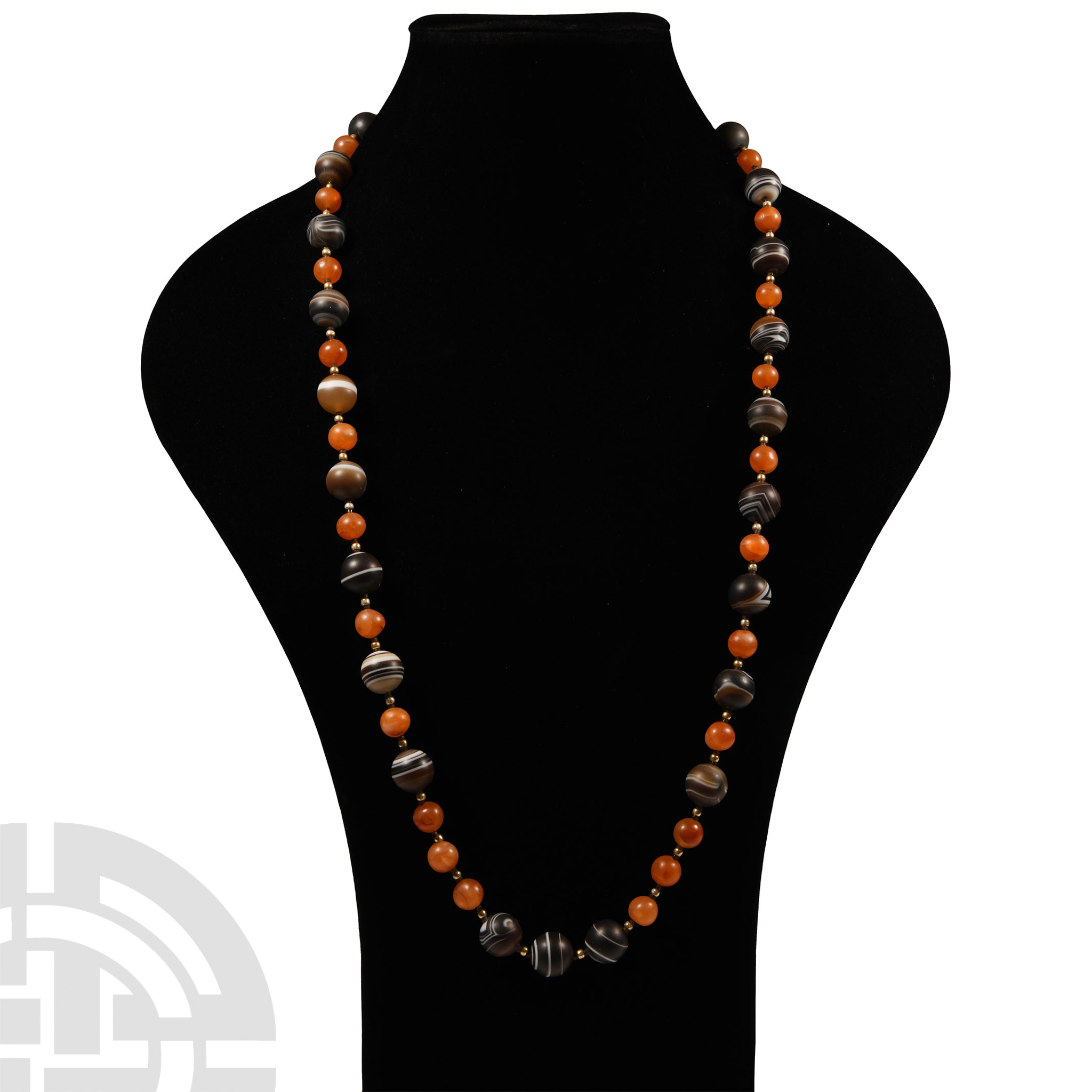 Banded Agate Bead Necklace