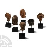 Greek Terracotta Head Collection