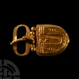 Byzantine Decorated Gold Belt Buckle