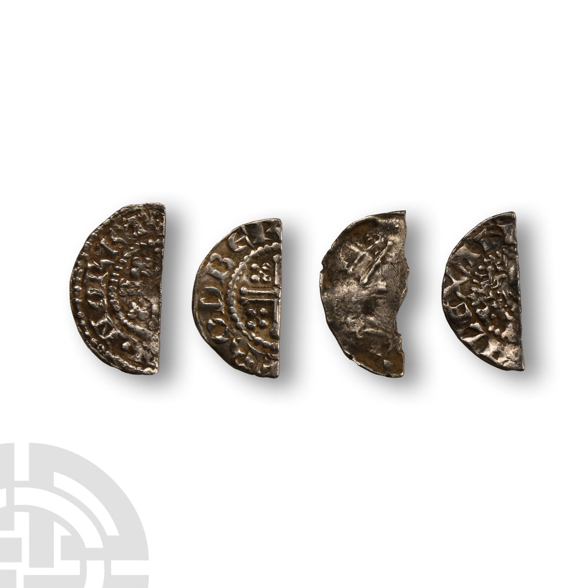 English Medieval Coins - Mixed Cut AR Halfpenny Group [4]