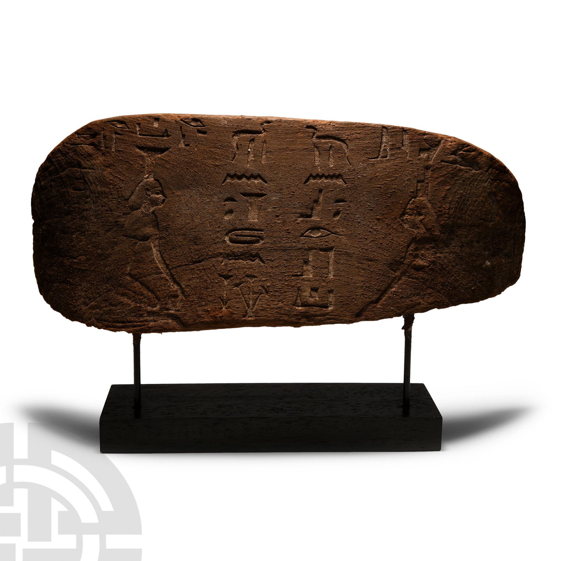 Egyptian Wood Panel with Hieroglyphs for Padi-Wsir