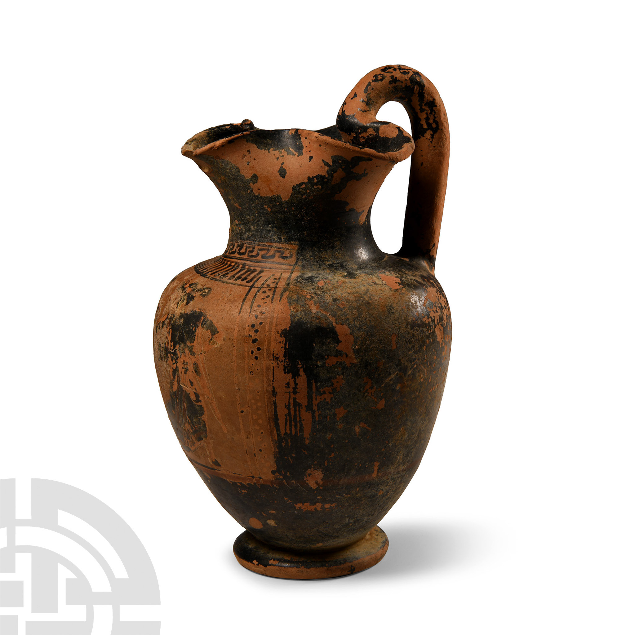 Greek Black-Figure Oinochoe - Image 3 of 3