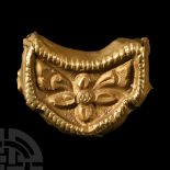 Medieval Gold Dagger Escutcheon